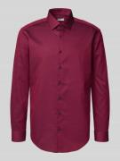 Jake*s Regular Fit Business-Hemd mit Kentkragen in Rostrot, Größe 41/4...