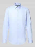 Jake*s Slim Fit Business-Hemd mit Knopfleiste in Bleu, Größe 39/40