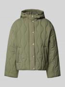 Jake*s Casual Jacke mit Steppnähten in Khaki, Größe 34