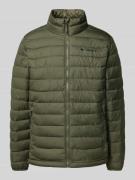 COLUMBIA Steppjacke mit Label-Print in Oliv, Größe M