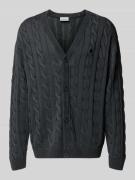 Carhartt Work In Progress Strickjacke mit Zopfmuster und V-Ausschnitt ...