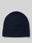 Christian Berg Woman Mütze aus reinem Kaschmir in Strick-Optik in Dunk...