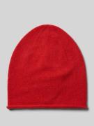 Christian Berg Woman Kaschmirmütze mit Rollsaum in Rot, Größe 1