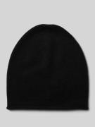 Christian Berg Woman Kaschmirmütze mit Rollsaum in Black, Größe 1