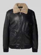 Gipsy Jacke mit Teddyfell Modell 'STARPILOT' in Black, Größe XL