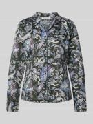 Christian Berg Woman Hemdbluse mit Knopfleiste in Dunkelgruen, Größe 3...