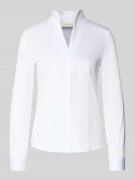 Christian Berg Woman Regular Fit Hemdbluse mit Schalkragen in Weiss, G...