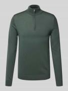 SELECTED HOMME Regular Fit Troyer aus reiner Wolle Modell 'TRAY' in Ol...