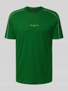 ARMANI EXCHANGE T-Shirt mit Label-Print in Gruen, Größe L