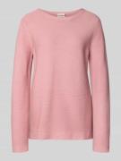 Tom Tailor Regular Fit Pullover aus reiner Baumwolle in Pink, Größe S