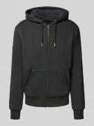 Superdry Sweatjacke mit Kapuze und Känguru-Tasche in Black, Größe XXL