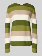 Tom Tailor Regular Fit Strickpullover aus Baumwoll-Viskose-Mix in Grue...