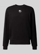 Lacoste Regular Fit Sweatshirt aus reiner Baumwolle in Black, Größe M