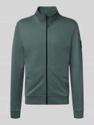 Tom Tailor Denim Regular Fit Sweatjacke aus Baumwoll-Mix in Bottle, Gr...