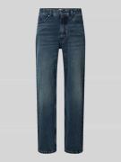 Marc O'Polo Denim Tapered Loose Fit Jeans aus reiner Baumwolle in Dunk...