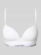 Calvin Klein Underwear Push-up-BH mit Label-Bund in Weiss, Größe 70C