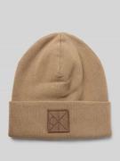 CK Calvin Klein Mütze aus Viskose-Mix mit Logo-Patch Modell 'Bea' in T...