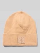 CK Calvin Klein Mütze aus Viskose-Mix mit Logo-Patch Modell 'Bea' in C...
