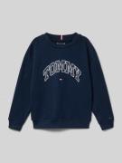 Tommy Hilfiger Kids Regular Fit Sweatshirt aus Baumwoll-Mix in Marine,...