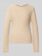 s.Oliver RED LABEL Regular Fit Strickpullover aus Baumwoll-Mix in Beig...