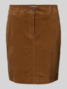 Marc O'Polo Leicht ausgestellter Cord-Rock aus Baumwoll-Mix in Camel, ...