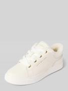 Tommy Hilfiger Low Top Sneaker aus Schweinnappa in Offwhite, Größe 37