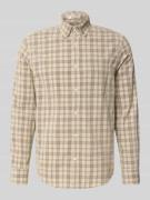 Gant Freizeithemd mit Knopfleiste in Beige, Größe L