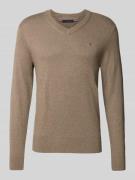 Tommy Hilfiger Regular Fit Pullover aus Baumwoll-Kaschmir-Mix in Taupe...