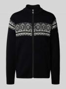 Dale of Norway Strickjacke aus Wolle mit Stehkragen und Reißverschluss...