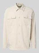 Casual Friday Regular Fit Hemdjacke aus Cord Modell 'MYLES' in Offwhit...