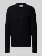 Casual Friday Strickjacke mit Lochmuster Modell 'TOKE' in Dunkelblau, ...