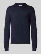 Casual Friday Regular Fit Longsleeve mit Polokragen Modell 'Karl' in D...