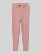 Mayoral Slim Fit Leggings mit Feinripp in Altrosa, Größe 104