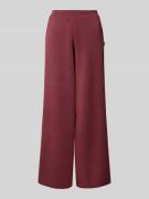Guess Activewear Wide Leg Stoffhose mit Label-Applikation Modell 'OLYM...