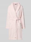 Lauren Ralph Lauren Bademantel mit Strukturmuster in Hellrosa, Größe X...