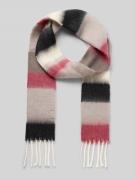 ICHI Schal mit Kordelabschlüssen Modell 'IAMOLLY' in Rot, Größe 1