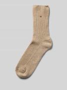 Tommy Hilfiger Socken mit Woll-Kaschmir-Anteil in Beige, Größe 35-38