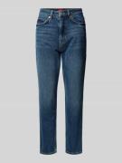 HUGO Mom Fit Jeans aus Baumwoll-Mix Modell '938' in Blau, Größe 28/32