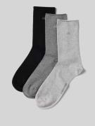 CK Calvin Klein Socken mit Logo-Stitching im 3er-Pack in Mittelgrau, G...