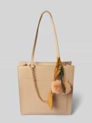 Seidenfelt Shopper mit Anhänger Modell 'Lyby' in Beige, Größe 1