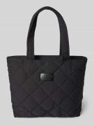 Seidenfelt Shopper mit Steppnähten Modell 'Hetta' in Black, Größe 1