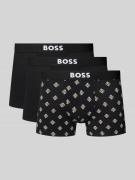 BOSS Regular Fit Boxershorts aus Baumwoll-Mix im 3er-Pack in Black, Gr...