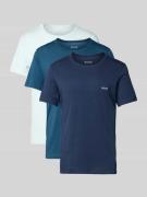 BOSS Regular Fit T-Shirt Set aus reiner Baumwolle im 3er-Pack in Blau,...