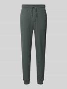 BOSS Relaxed Fit Sweatpants aus Baumwoll-Mix in Schilf, Größe L