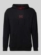 HUGO Regular Fit Hoodie aus Baumwoll-Mix Modell 'LAZE' in Black, Größe...