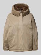 Blonde No. 8 Jacke mit Kunstfell und Eingrifftaschen in Taupe, Größe 3...