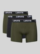 Levi's® Trunks mit Label-Bund im 3er-Pack in Oliv, Größe L