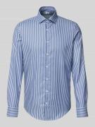 SEIDENSTICKER Slim Fit Business-Hemd mit Kentkragen in Blau, Größe 38