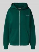 Pegador Oversized Sweatjacke mit Logo-Stitching Modell 'Clarita' in Du...