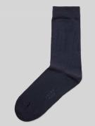 Falke Socken mit Label-Schriftzug Modell 'FAMILY' in Marine, Größe 35-...